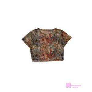 Cider Mesh Crop Top